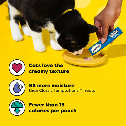 Temptations Creamy Puree Squeezable Lickable Cat Treats: A Feline Favorite