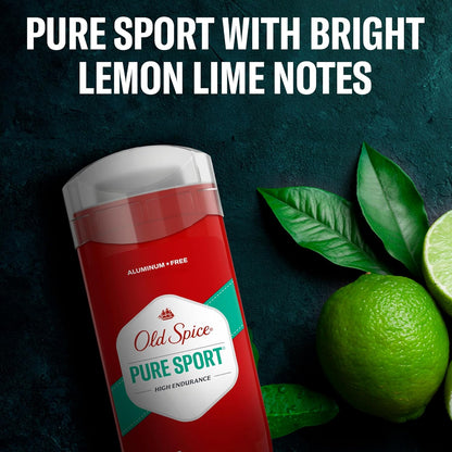Old Spice High Endurance Deodorant für Herren, Aluminiumfrei, Pure Sport Duft, 107 g