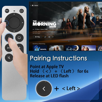 Replacement for Apple TV Remote,for Apple 4K/ Gen 1 2 3 4/ HD,A2169 A1842 A1625 A1427 A1469 A1378 A1218