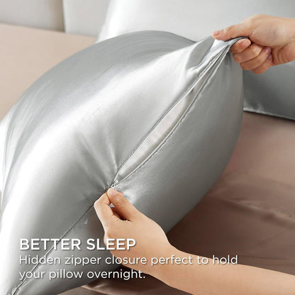 Bedsure Satin Pillow Case Queen Size 2 Pack Review: A Game-Changer for Hair and Skin
