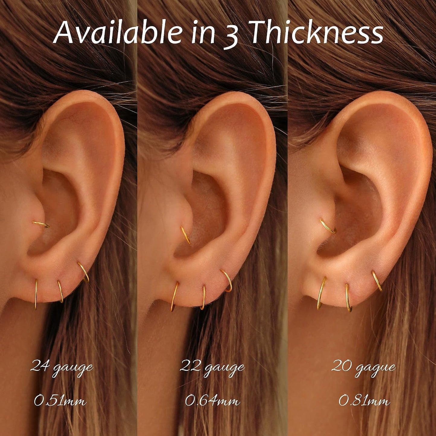 Small Cartilage Hoop Earrings That Are Actually Comfortable