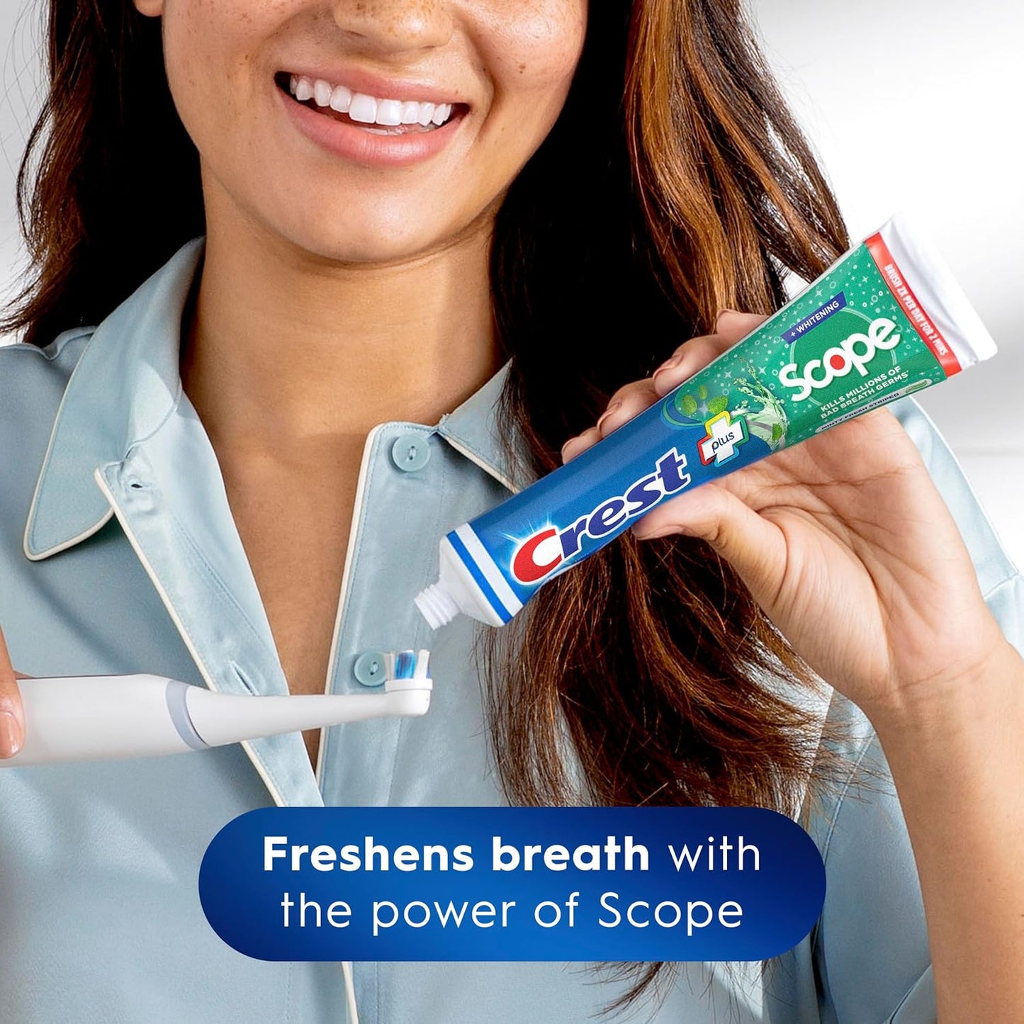 Crest Complete Zahncreme Whitening Plus Scope Minty Fresh, insgesamt 480 ml (4er-Pack à 120 ml)