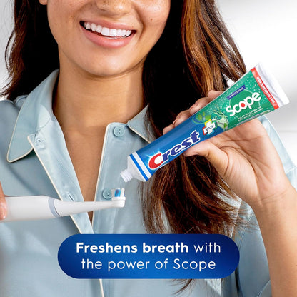Crest Complete Zahncreme Whitening Plus Scope Minty Fresh, insgesamt 480 ml (4er-Pack à 120 ml)