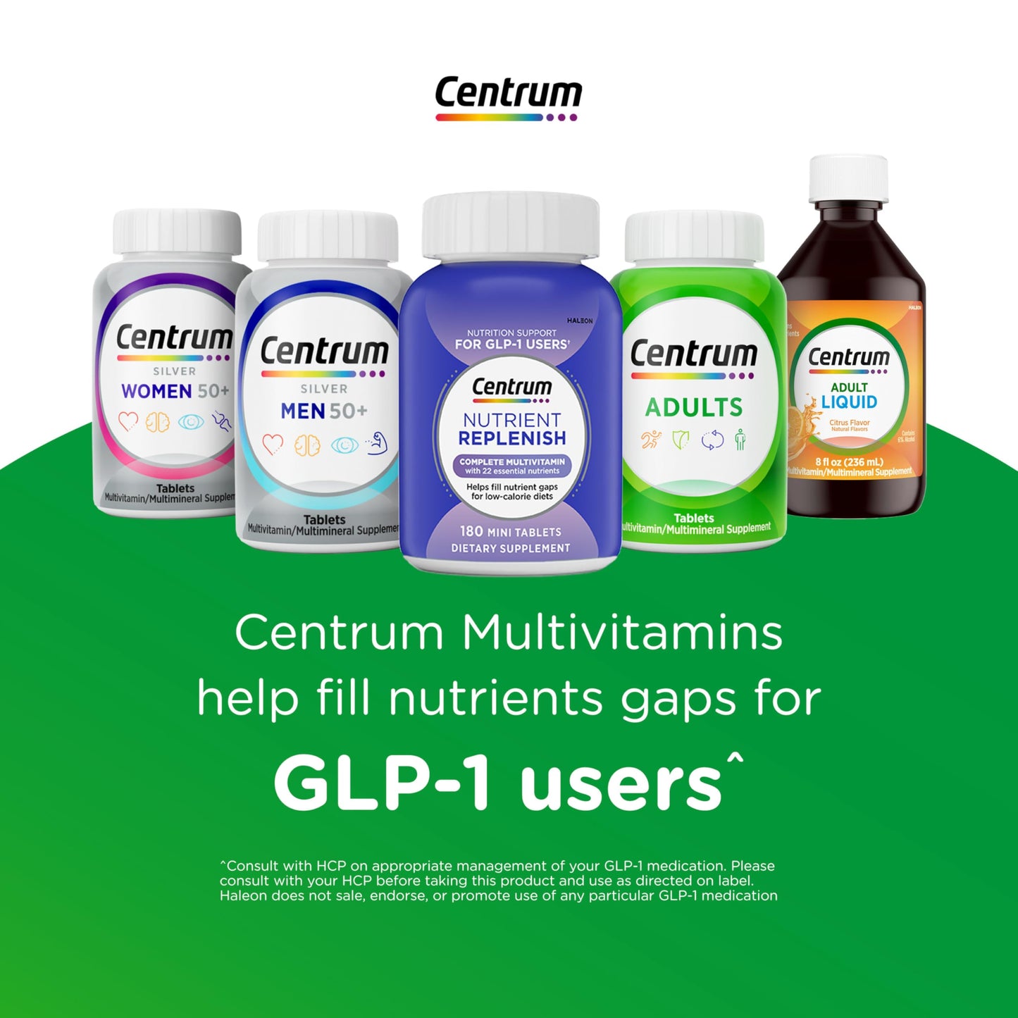 Centrum Multivitamin for Women, Multimineral Supplement with Iron, Vitamin D3, B Vitamins and Antioxidant Vitamins C and E, Gluten Free, Non-GMO Ingredients - 250 Count (Pack of 12)