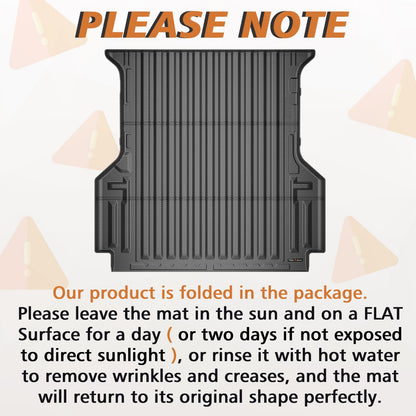 TripleAliners Truck Mat Compatible with 2019-2026 Chevy Silverado 1500 / GMC Sierra 1500 6.6FT Accessories, Truck Bed Mat Heavy Duty Custom Fit All Weather Protection TPE Pickup Liner, Standard Bed