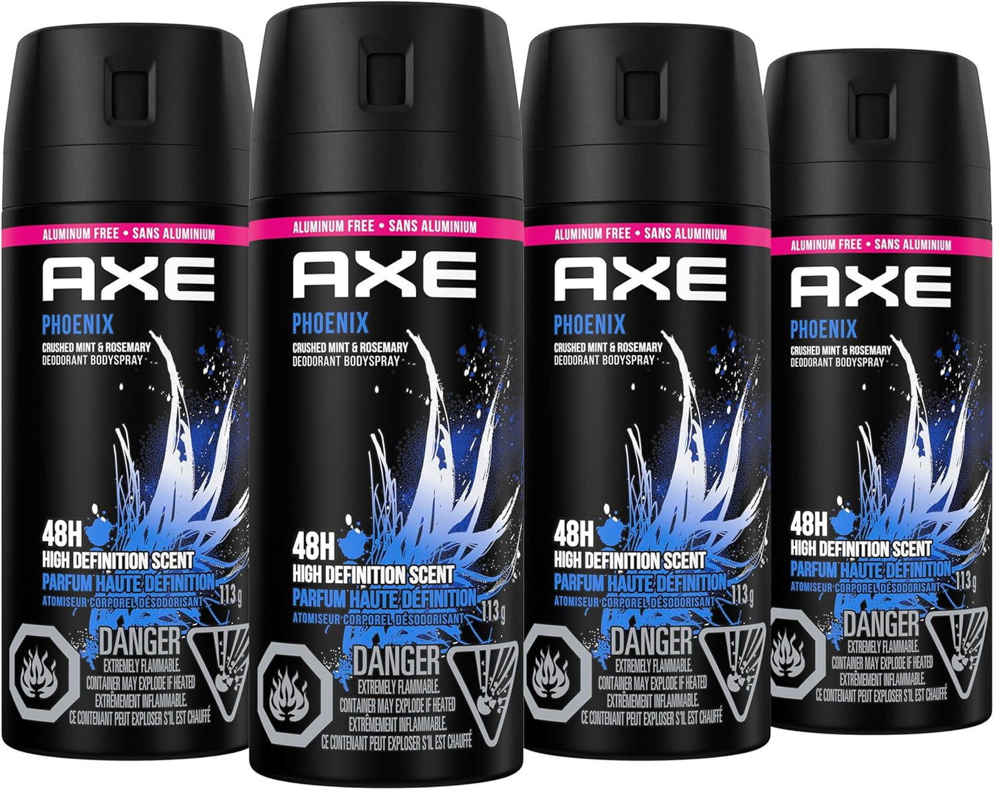 Axe Phoenix Body Spray 4x 113g