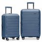 Traveler's Choice Pagosa Hardshell Expandable Luggage with Spinner Wheels, Slate Blue, 3-Piece Set (22/27/30)