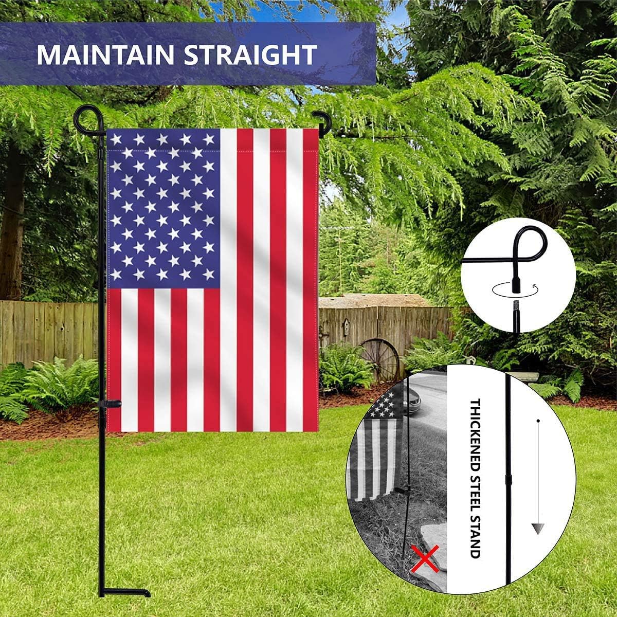 YEAHOME Garden Flag Holder Stand Review: A Sturdy and Stylish Addition to Your Outdoor Space