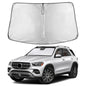 EcoNour Car Windshield Sunshade | Blocks 99% Heat & Keeps Interior Cool | Universal Fits Cars, SUVs, Trucks | Automotive Sun Screen, Visor & Car Accessories for Summer | Medium (64x32 Inches)