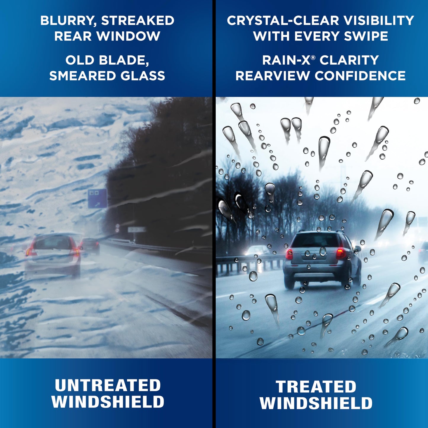 Rain-X 850212 RearView Wiper Blade 12", OEM Replacement Rear Windshield Wiper, Interchangeable Adapter for Easy Installation, All-Weather & All-Season Performance, Composite