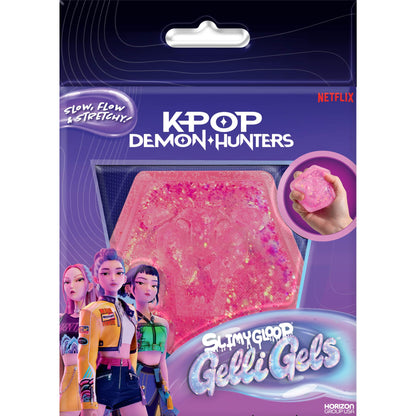 Original Squishmallows™ SLIMYGLOOP Blue Gelli Gels™, Slow Rising Sensory Squeeze Toy with Glitter, Gel Filled Fidget Toys