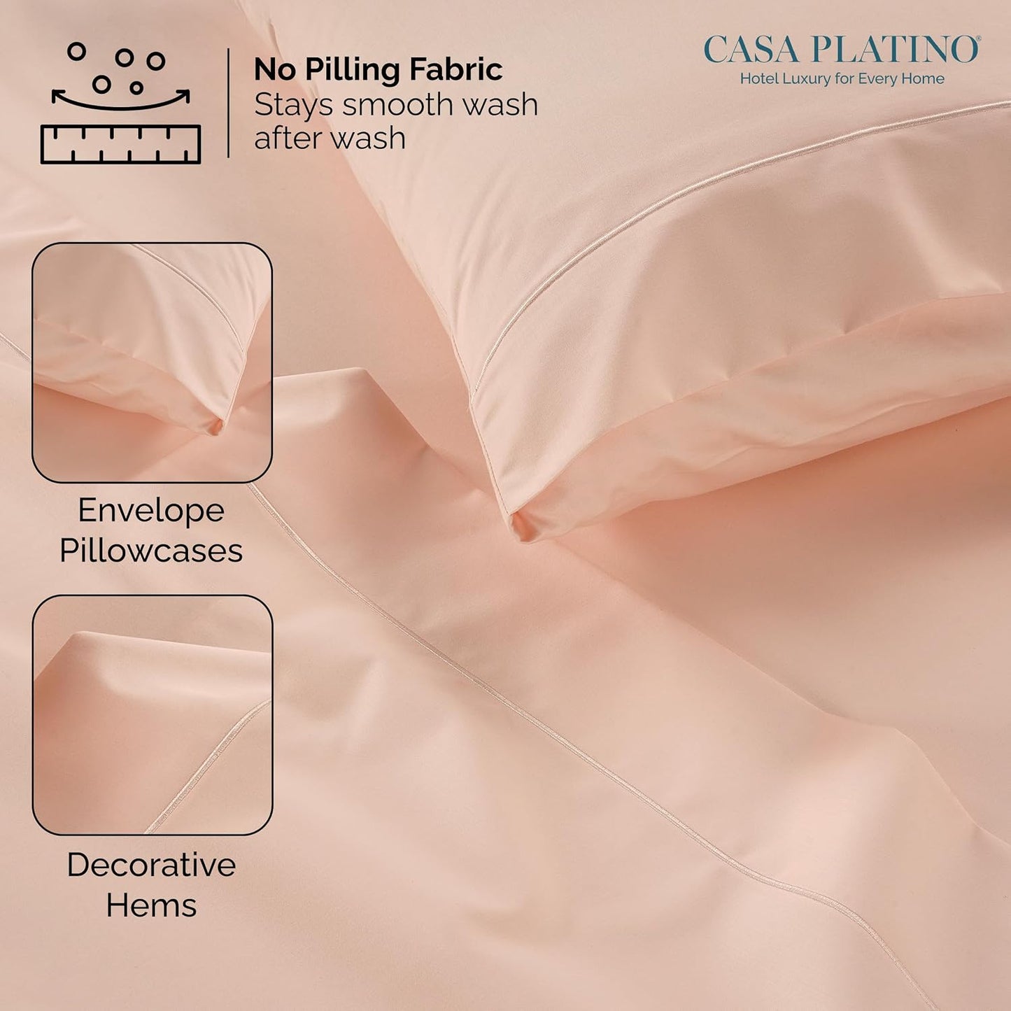 Casa Platino 100% Egyptian Cotton Sheets: Luxurious Comfort Redefined
