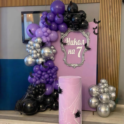 Pastellrosa und lilafarbene Ballons, 12-Zoll-Metallic-Lila-Flieder-Pink-Konfetti-Ballon-Set für Mädchen, Frauen, Kpop, Schmetterling-Geburtstag, Babyparty, Brautparty, Hochzeit, Prinzessin, Disco, Musikparty-Dekorationen