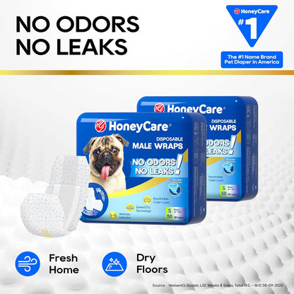 HONEY CARE All-Absorb A26 Male Dog Wrap Review