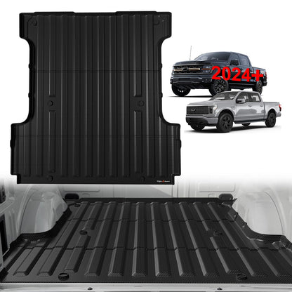 TripleAliners Truck Mat Compatible with 2019-2026 Chevy Silverado 1500 / GMC Sierra 1500 6.6FT Accessories, Truck Bed Mat Heavy Duty Custom Fit All Weather Protection TPE Pickup Liner, Standard Bed
