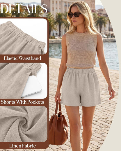 Ficerd Linen Shorts for Women: A Summer Wardrobe Essential