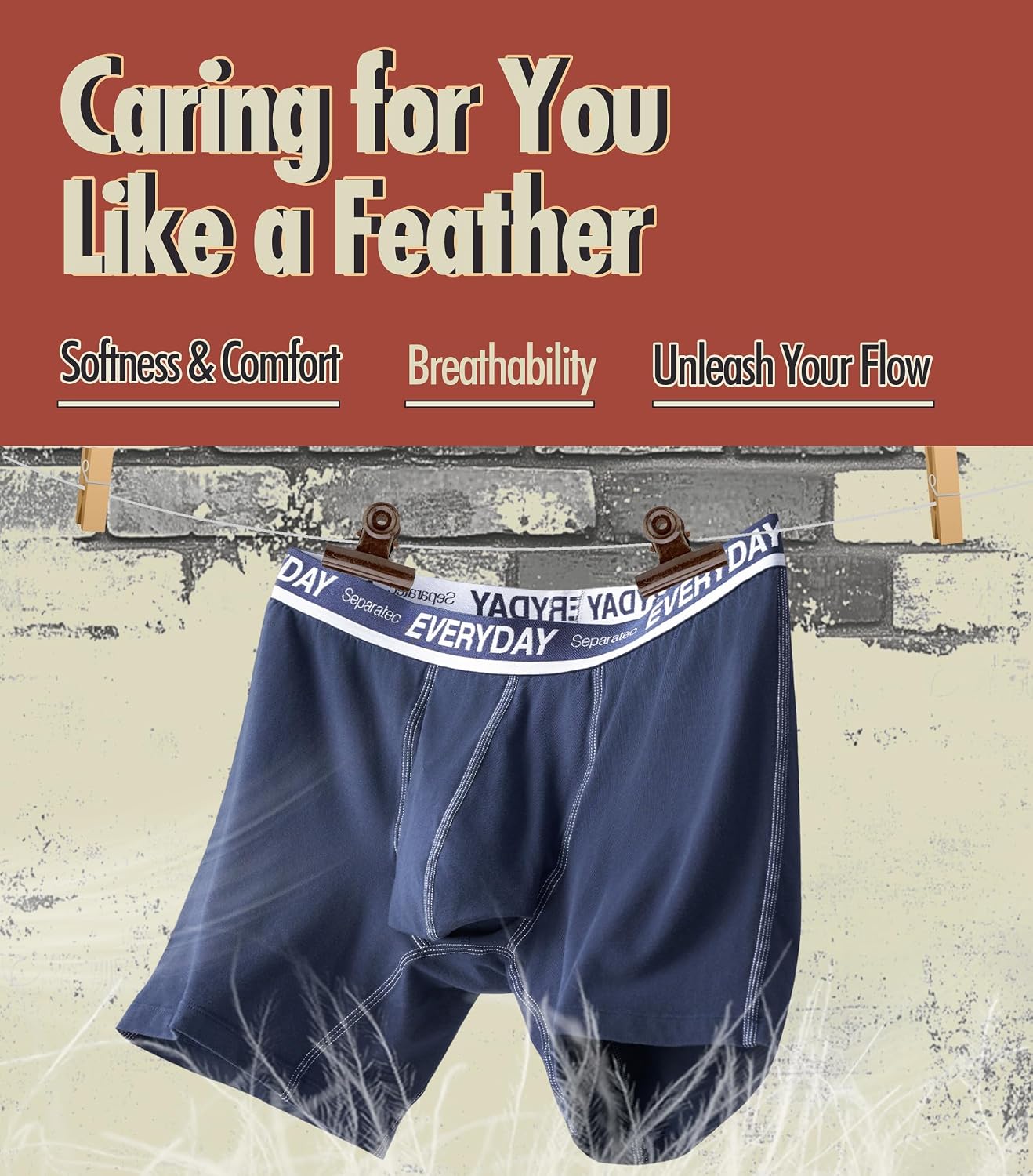 Comfortable and Practical: Separatec Cotton Dual Pouch Men's Underwear