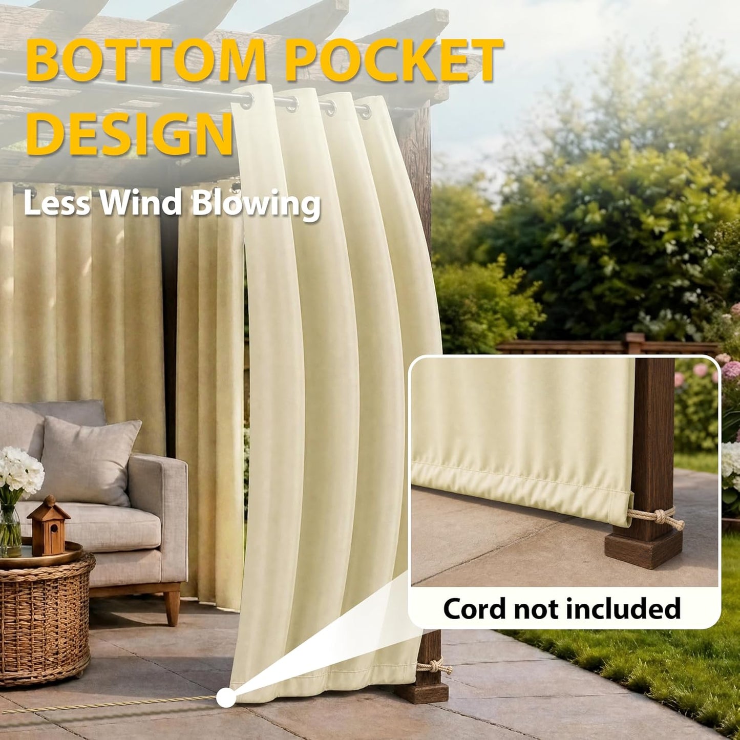 BONZER Waterproof Outdoor Curtains: Elevate Your Outdoor Space