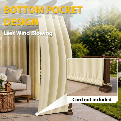 BONZER Waterproof Outdoor Curtains: Elevate Your Outdoor Space