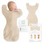 SwaddleDesigns Swaddle Sack with Arms Up Half-Length Sleeves and Mitten Cuffs,