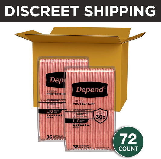 Depend Fresh Protection Adult Diapers for Women