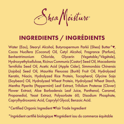 SheaMoisture Jamaican Black Castor Oil Stärke & Aufbau für strapaziertes oder chemisch behandeltes Haar Leave-In Conditioner tierversuchsfreie Haarpflege 340ml