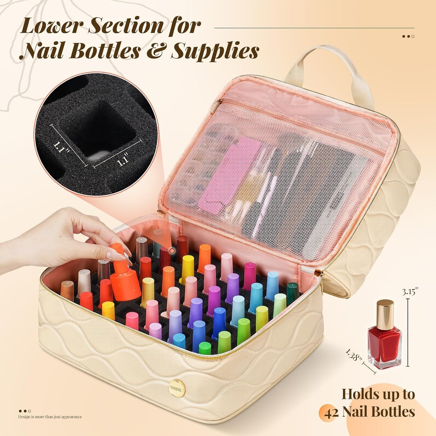 YOREPEK Nail Polish Organizer Case: A Game-Changer for Nail Enthusiasts