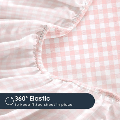 Wake In Cloud Gingham Bed Sheets Set Review: Soft, Cozy, and Stylish