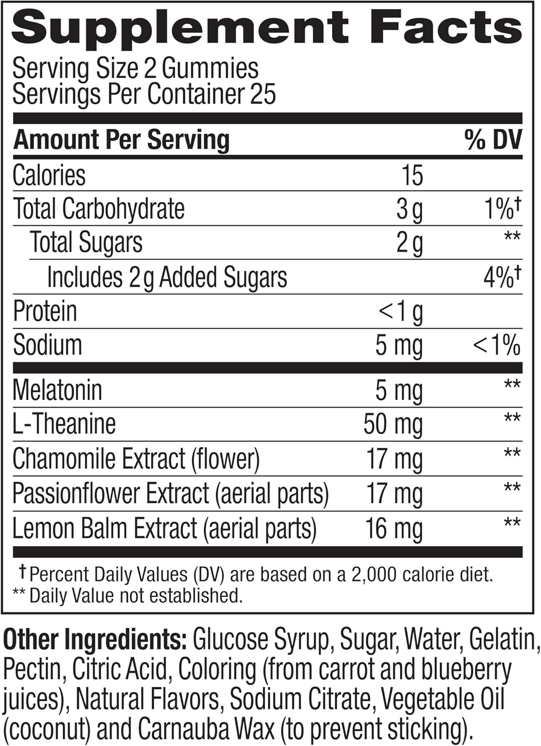 OLLY Extra Strength Sleep Gummy, 5 mg Melatonin, L-Theanine, Chamomile, Lemon Balm, Sleep Aid, BlackBerry - 50 Count (Pack of 12)