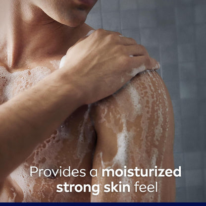 NIVEA MEN Active Clean Duschgel mit Aktivkohle | Herren Duschgel für Körper, Gesicht und Haare, 887 ml