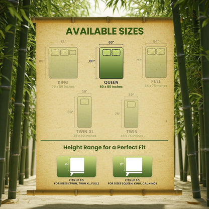 Utopia Bedding Waterproof Mattress Protector Queen Size, Viscose Made from Bamboo Mattress Cover 200 GSM, Fits 17 Inches Deep, Breathable, Fitted Style with Stretchable Pockets