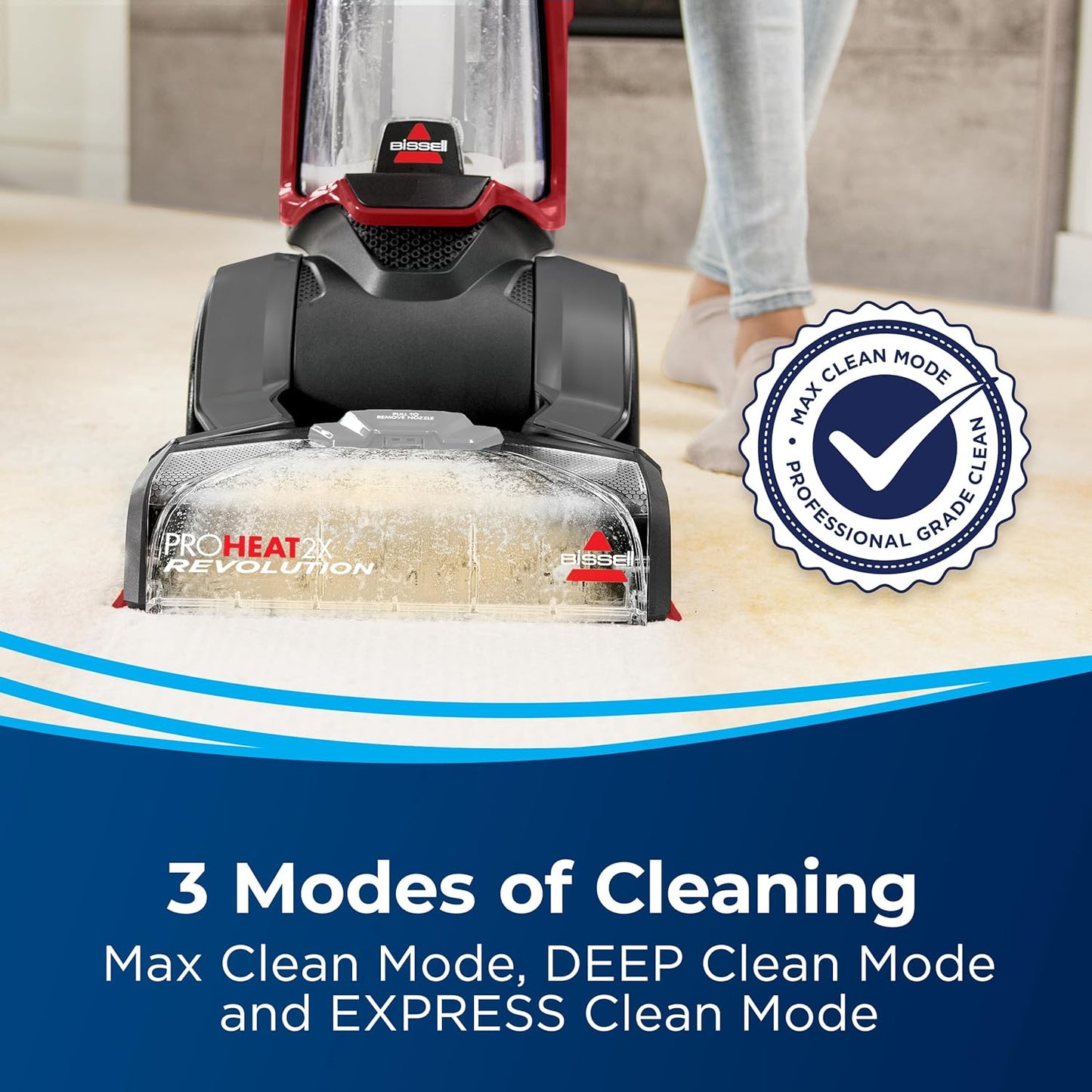 Bissell - Teppichreiniger - Proheat 2X Revolution - Max Clean Modus - Entfernt tief sitzende Flecken, Schmutz und Gerüche - Professionelle Ergebnisse, 3579C