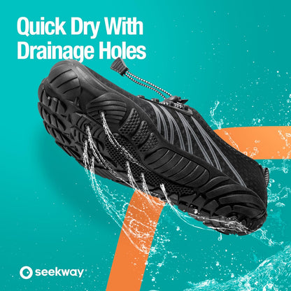 SEEKWAY Wasserschuhe Herren Damen Erwachsene Quick-Dry Badeschuhe Barfußschuhe für Strand Schwimmen Fluss Pool See Wandern Kajak Surfen