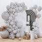 PartyWoo White Balloons 155pcs Different Sizes Pack of 18 12 10 5 Inch Matte White Latex Balloon Arch Kit Garland for Wedding Bridal Graduation Baby Shower Birthday Party Decorations White-Y13