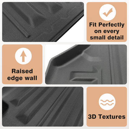 TripleAliners Truck Mat Compatible with 2019-2026 Chevy Silverado 1500 / GMC Sierra 1500 6.6FT Accessories, Truck Bed Mat Heavy Duty Custom Fit All Weather Protection TPE Pickup Liner, Standard Bed