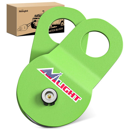 Nilight Anti-Theft Shackle Hitch Receiver 2Inch 45000 LBs Breaking Strength 3/4" Anti-Theft D Ring Shackle 5/8" Trailer Hitch Lock Pin Heavy Duty Solid Towing Kit for Trucks Off Road (Black)