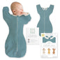 SwaddleDesigns Swaddle Sack with Arms Up Half-Length Sleeves and Mitten Cuffs,