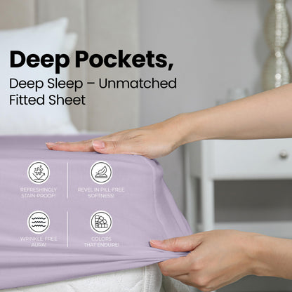 Utopia Bedding Queen Fitted Sheet - Bottom Sheet - Deep Pocket - Soft Microfiber - Shrinkage and Fade Resistant - Easy Care -1 Fitted Sheet Only (Grey)