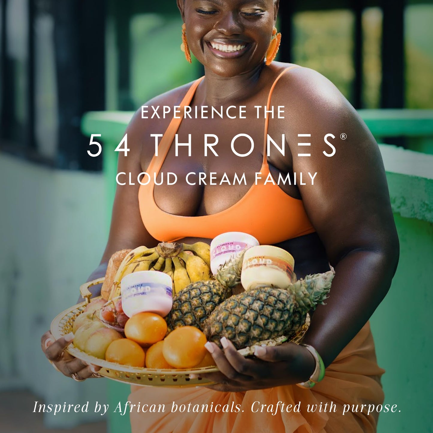 54 Thrones Daily Moisturizing Body Cream Lotion, Barrier Repair Cloud Cream, African Shea Butter Skin Care, Ugandan Vanilla & Ethiopian Honey