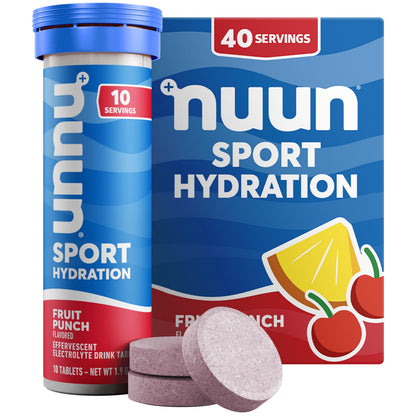 Nuun Sport Electrolyte Tablets with Magnesium, Calcium, Potassium, Chloride & Sodium, Gluten Free & Vegan, Mixed Flavors, 48 Pack (40 Servings Total)