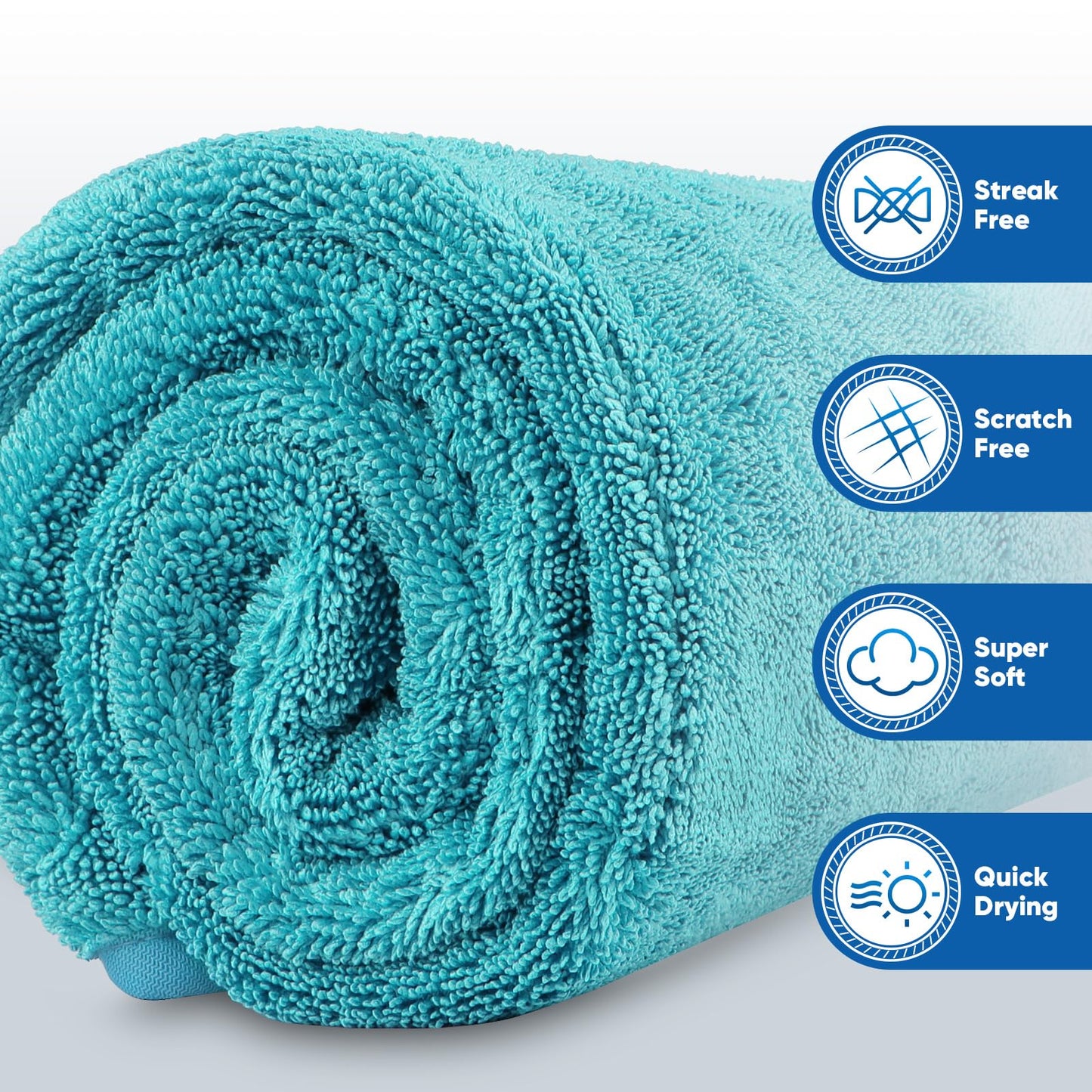 HOMEXCEL Microfiber Cleaning Cloth 12 Pack, 12.5 x 12.5 inch Microfiber Towels for Cars, Ultra Absorbent Washing Cloth, Lint Free Streak Free Cleaning Rags for Car, Kitchen, and Window (Grey)