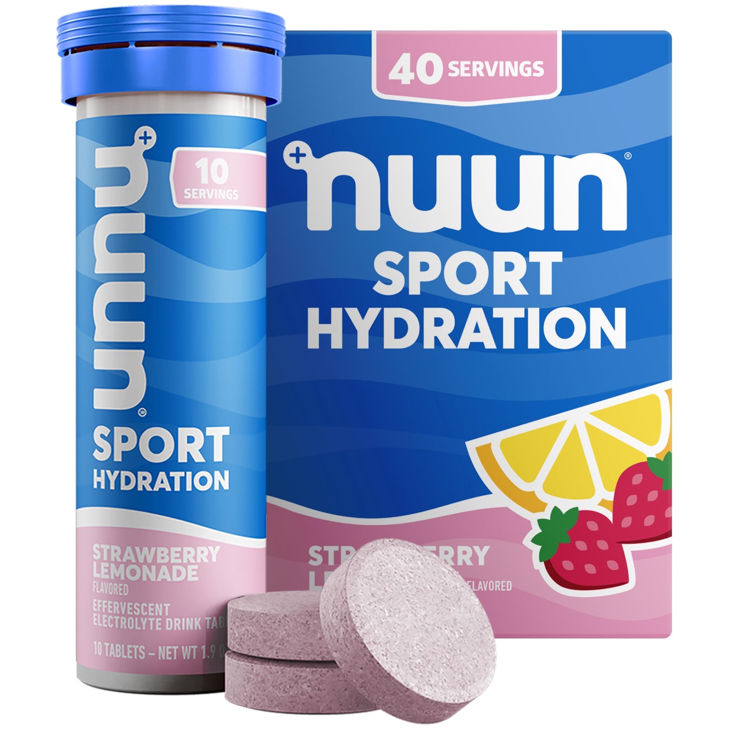 Nuun Sport Electrolyte Tablets with Magnesium, Calcium, Potassium, Chloride & Sodium, Gluten Free & Vegan, Mixed Flavors, 48 Pack (40 Servings Total)