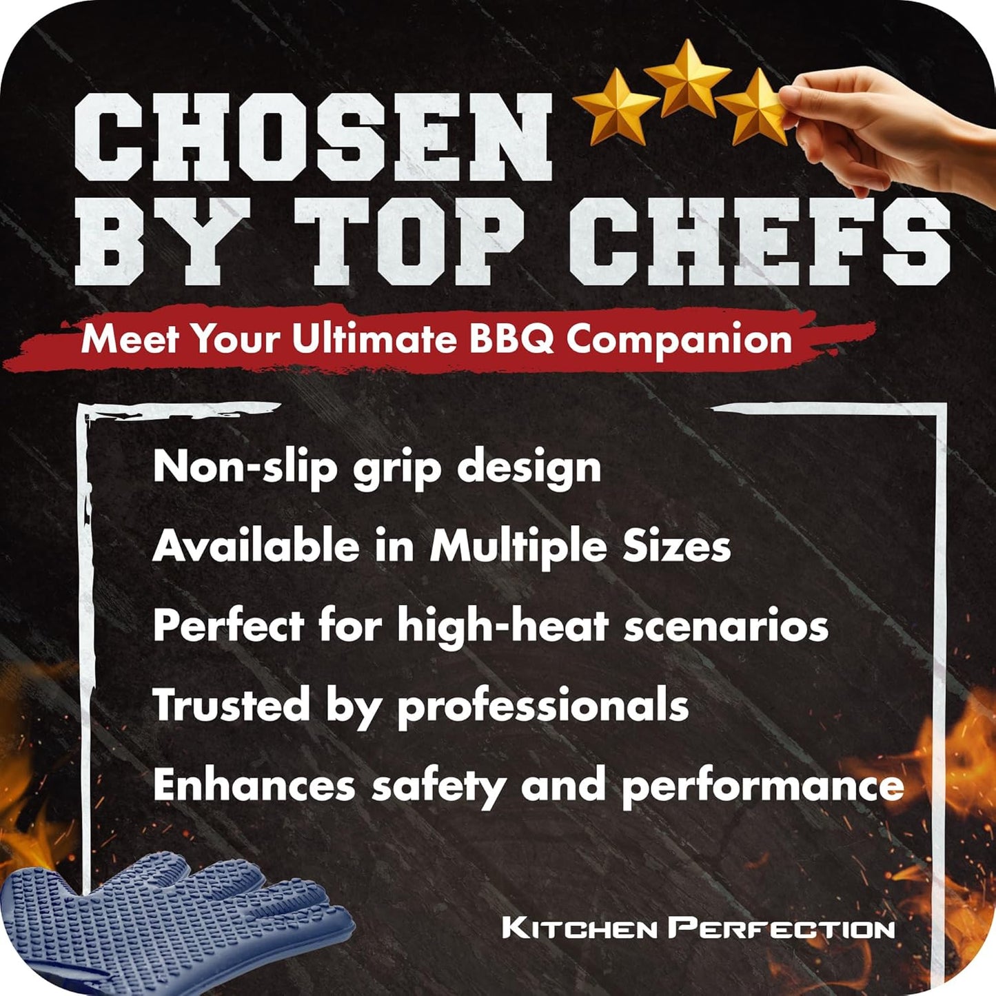 KITCHEN PERFECTION Silicone Smoker Oven Gloves