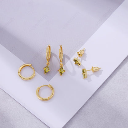 Gold Earrings For Women, Dainty Huggie Earrings Stack 14K Gold Plated Pearl Dangle Earrings for Women Trendy Cute Hypoallergenic Unique Gold Earring Stack Fashion Gold Jewelry Gifts
