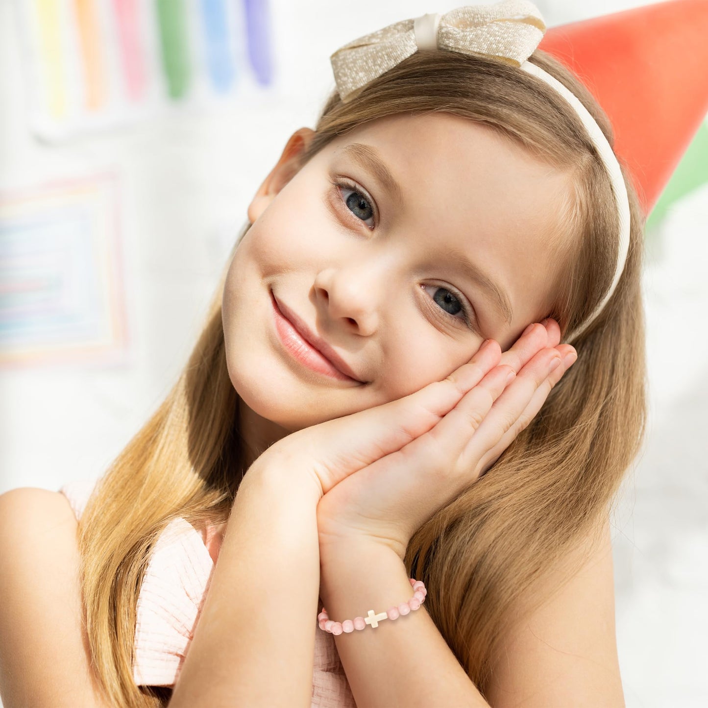 Sereney 6. Geburtstag Mädchen Geschenk, Verstellbare Perlenarmbänder zum 6. Geburtstag als Geburtstagsgeschenk für 6-jährige Mädchen, Geschenke zum 6. Geburtstag für Tochter, Nichte, Enkelin