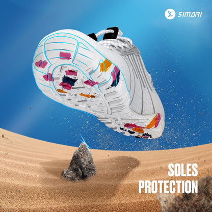 SIMARI Wasserschuhe für Damen und Herren, Badeschuhe, Strandschuhe, schnelltrocknend, Barfußschuhe, Wanderschuhe, Surfschuhe, Laufschuhe, Kajakschuhe