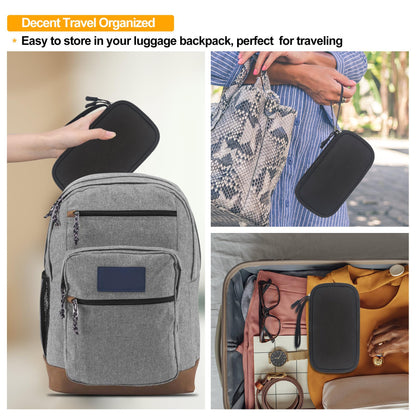Elonbo Kit Bag, EpiPen Carrying Case, Travel Medicine Kit for 2 Epi Pens or Auvi Q, Asthma Inhaler, Nasal Spray, Allergy Meds, Diabetic Supplies, Ventolin Inhaler Organize Holder Case, Black