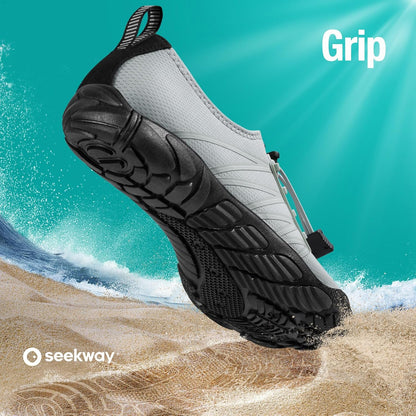 SEEKWAY Wasserschuhe Herren Damen Erwachsene Quick-Dry Badeschuhe Barfußschuhe für Strand Schwimmen Fluss Pool See Wandern Kajak Surfen