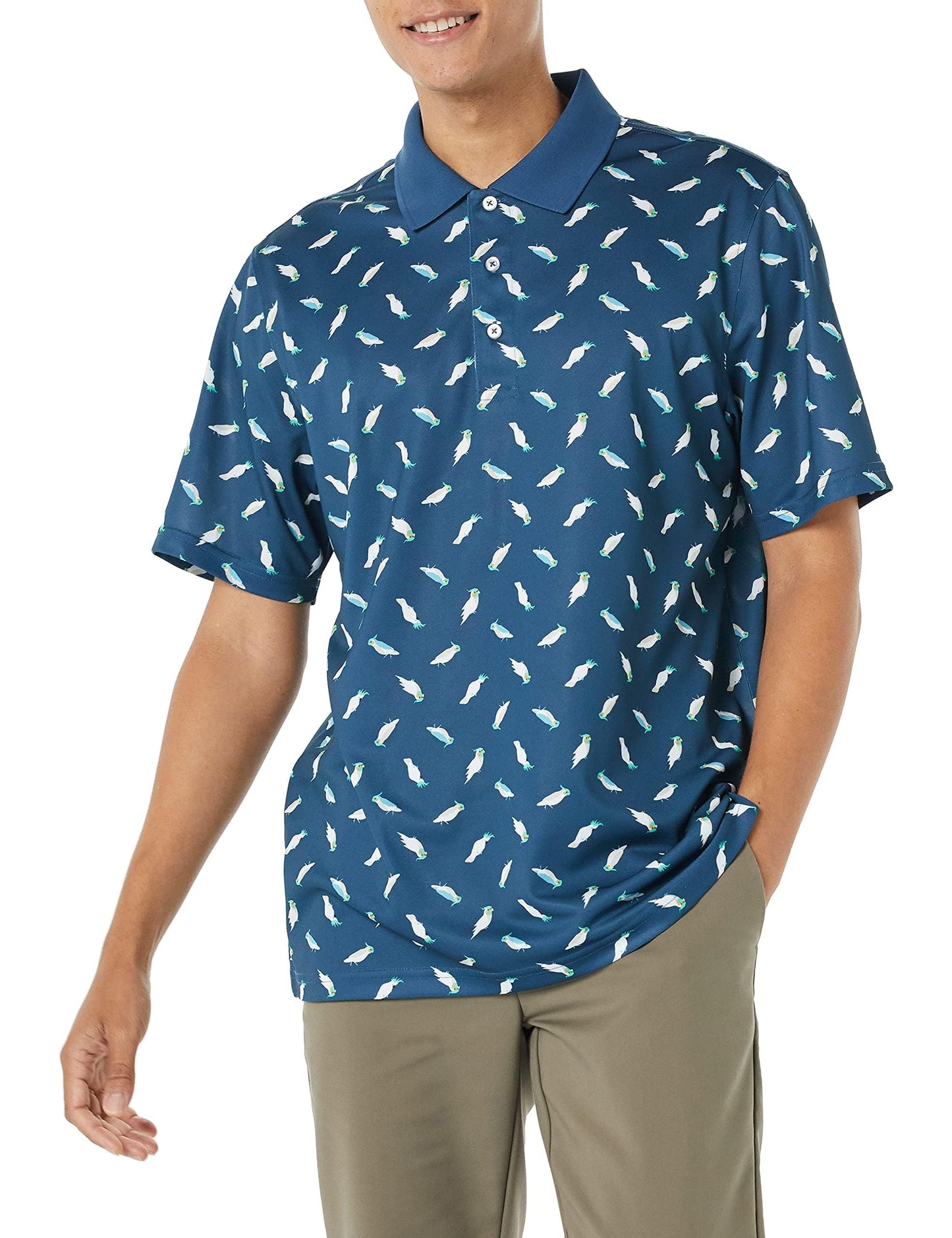 Amazon Essentials Mens Regular-Fit Quick-Dry Golf Polo Shirt (Available in Big & Tall)
