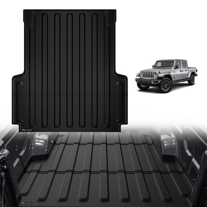 TripleAliners Truck Mat Compatible with 2019-2026 Chevy Silverado 1500 / GMC Sierra 1500 6.6FT Accessories, Truck Bed Mat Heavy Duty Custom Fit All Weather Protection TPE Pickup Liner, Standard Bed